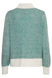 Kamara Stripe Jumper - Cadmium Green
