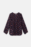 Nightflowers Print Long Sleeve Top