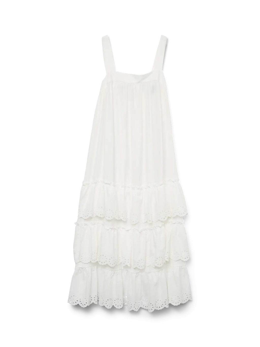 Peach Sleeveless Dress - Cloud Dancer