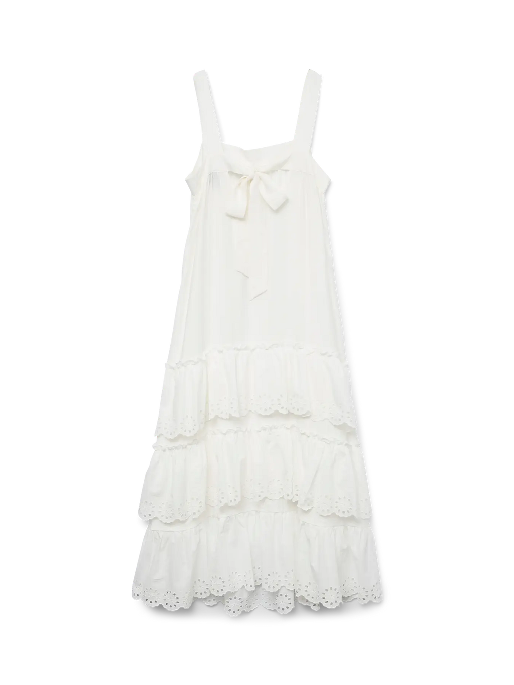 Peach Sleeveless Dress - Cloud Dancer