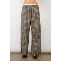 Dalia Double Waistband Plaid Lounge Pants