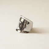 Metal Hair Ponytail Cuff Stick - Silver