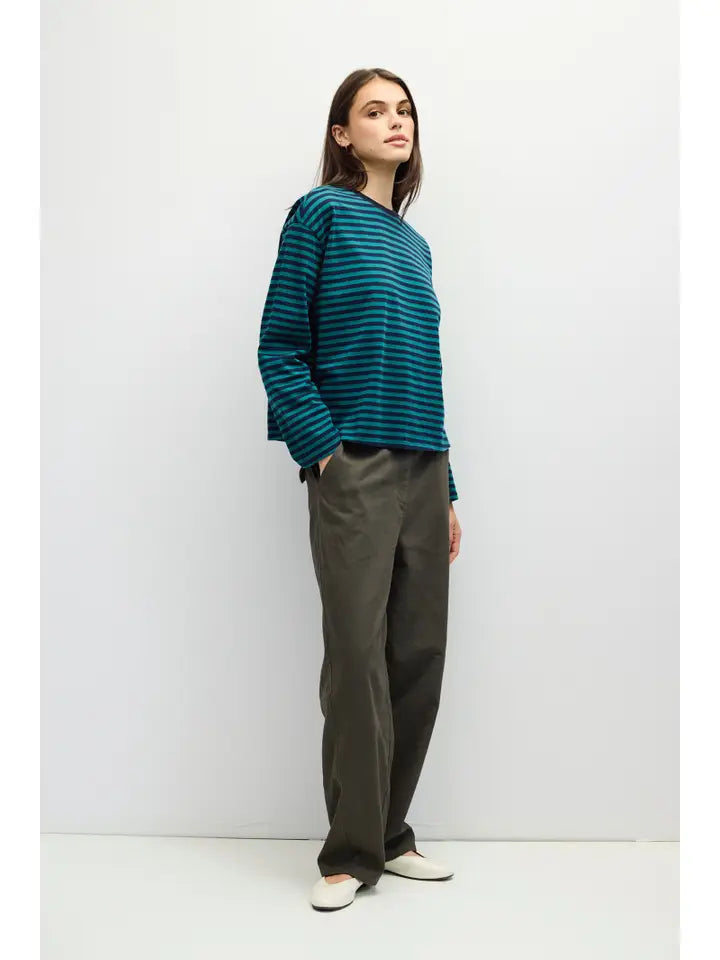 The Jessie Top - Navy/Teal