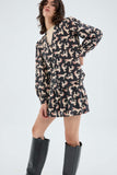 Horse Print Long Sleeve Top