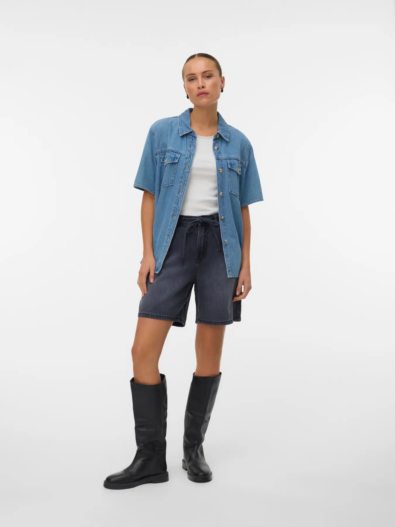 Sigga Denim Shirt - Light Blue Denim