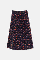 Nightflowers Print Skirt