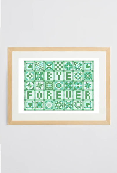 Bye Forever Patchwork Print