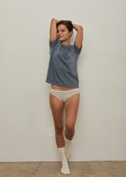 Standard Fit Binding Neck T Shirt