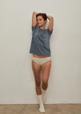 Standard Fit Binding Neck T Shirt