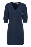 Kate Print Dress - Total Eclipse Dot