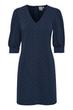 Kate Print Dress - Total Eclipse Dot