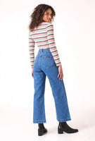 Long Sleeve Baby Rib Tee - Dazed Stripe Brick