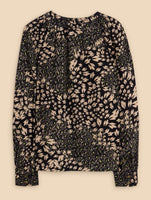 Ari Eco Vero Top - Black Print