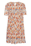 Nally Dress 10 - Peach Nectar Flower