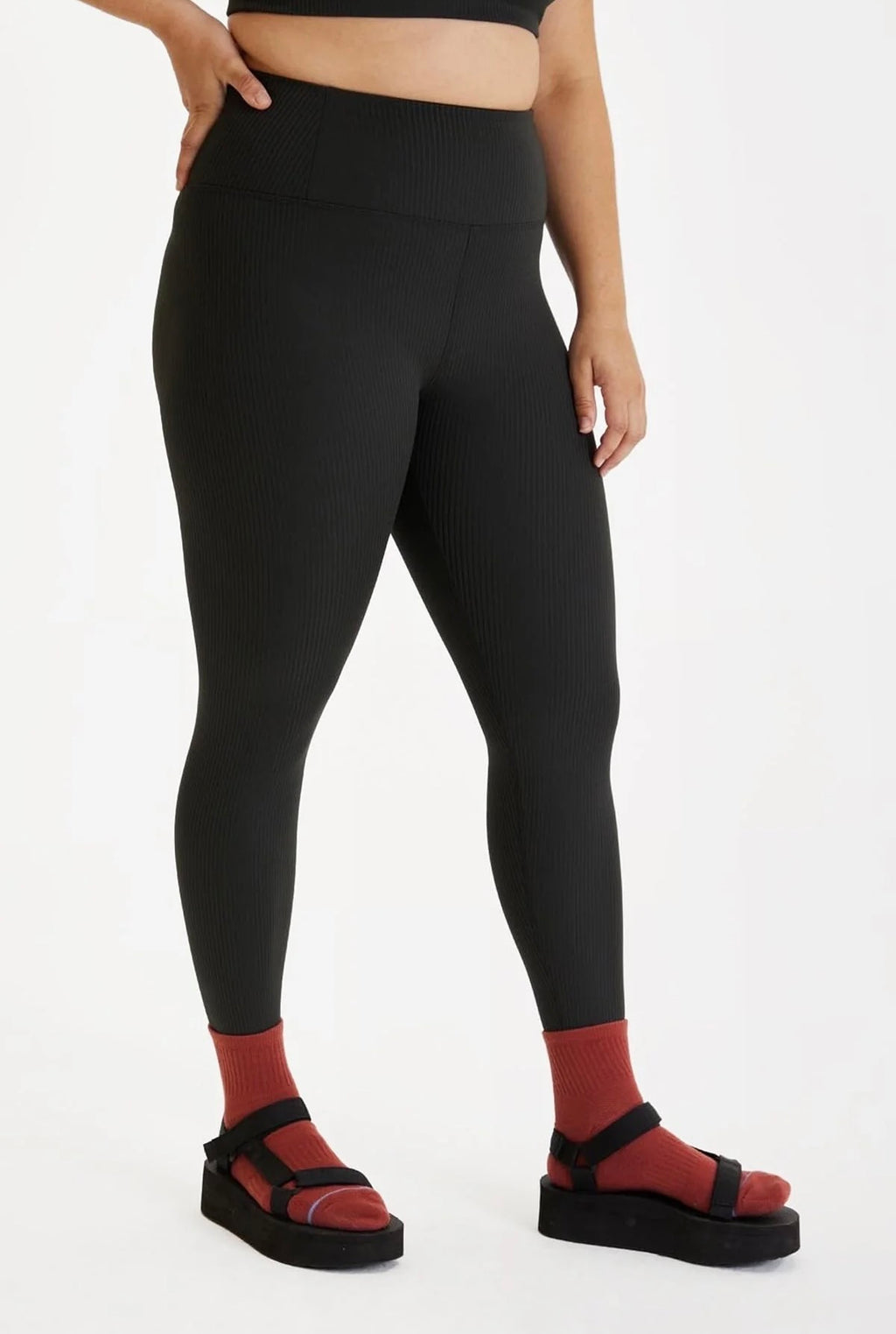 Rib High Rise Leggings