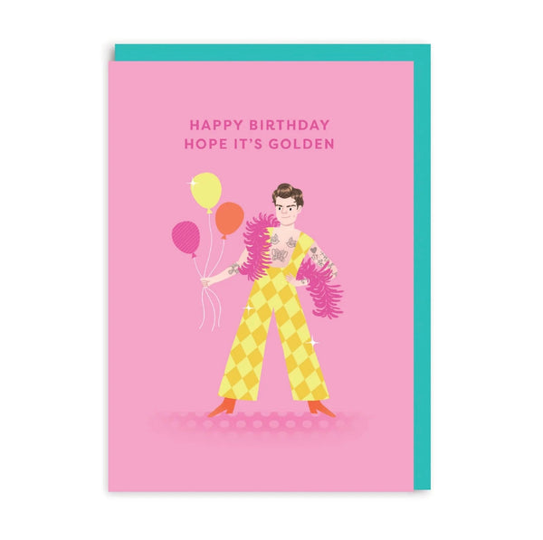 Harry Styles Golden Birthday Greeting Card