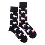 Bulldog Mismatched Socks M