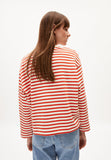 Frankaa Stripe Sweatshirt - Emergency Red/Undyed