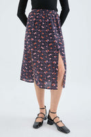 Nightflowers Print Skirt