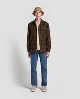 Cabin Forest Green Plaid Shirt Jacket