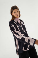 Abstract Print Long Sleeve Shirt