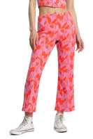 Drip High-Waisted Pants - Cyclamen