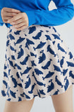 Seal Print Short Skirt