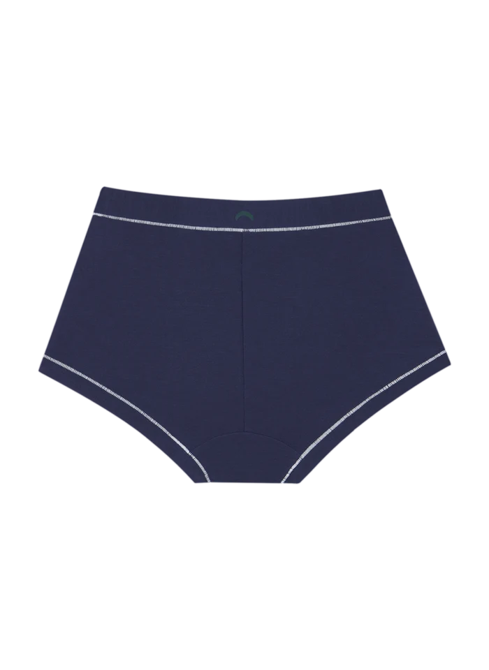 Mineral Brief - Navy/White