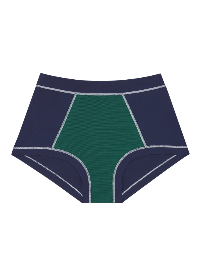 Mineral Brief - Navy/White
