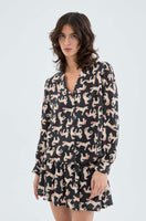 Horse Print Long Sleeve Top