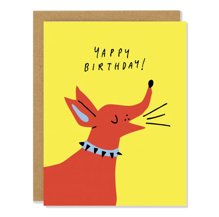 Yappy Birthday Greeting Card