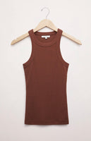 Lily Rib Tank - Dark Rosewood
