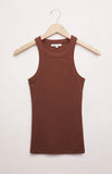 Lily Rib Tank - Dark Rosewood
