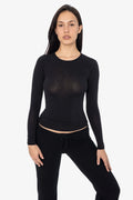 Cheesecloth Long Sleeve Fitted Tee