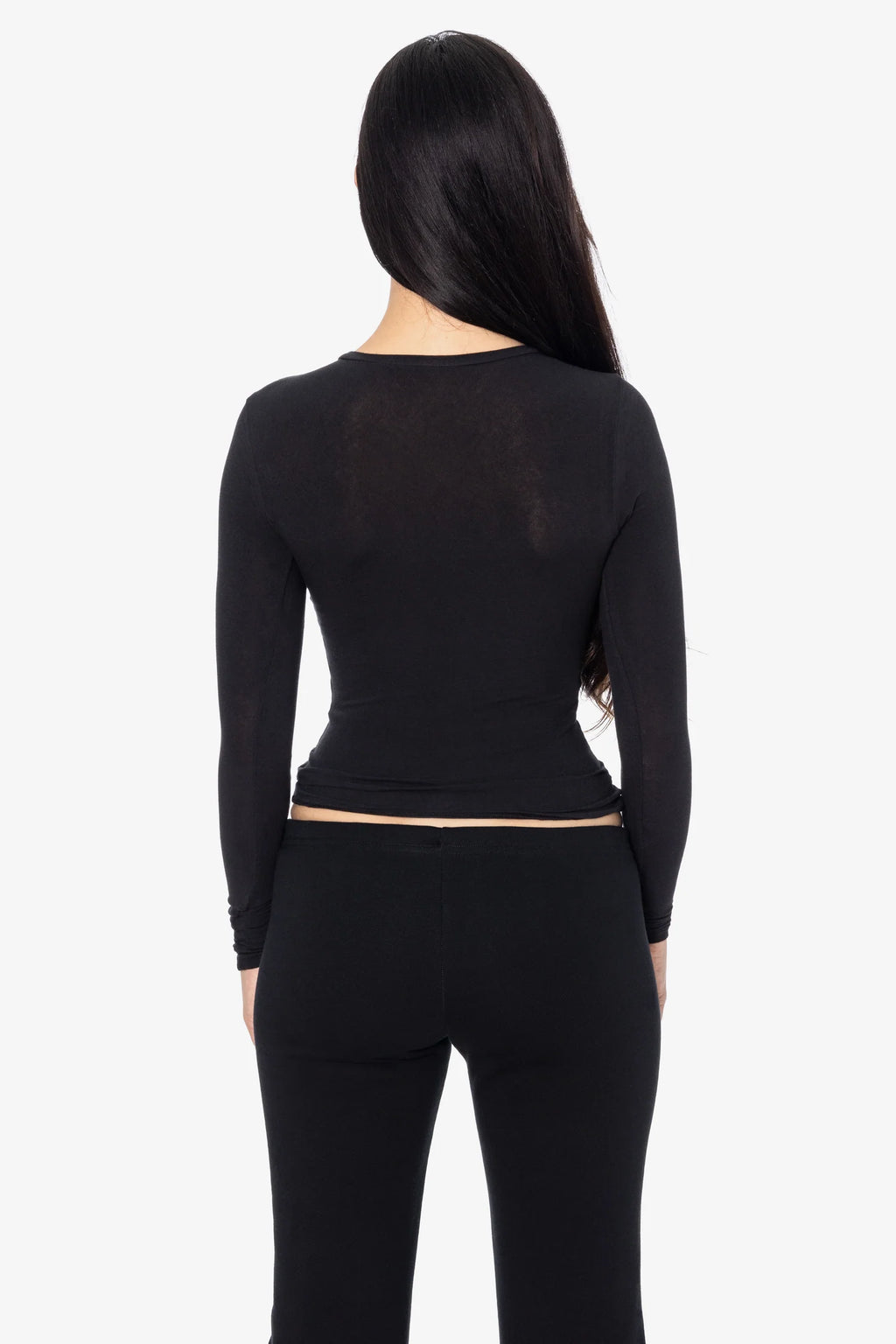 Cheesecloth Long Sleeve Fitted Tee