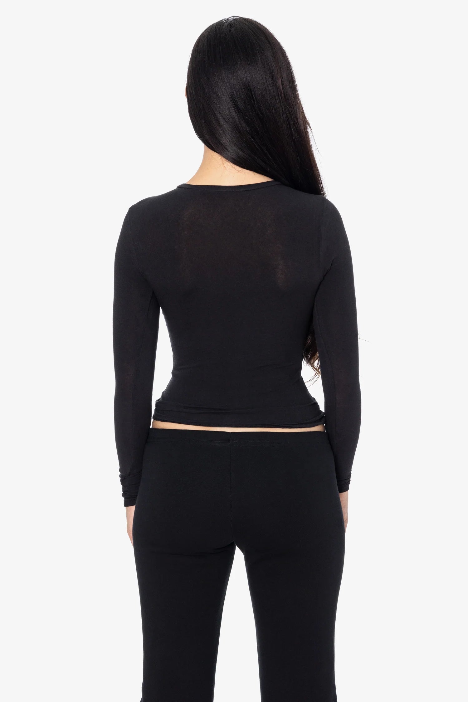 Cheesecloth Long Sleeve Fitted Tee