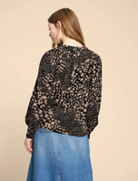 Ari Eco Vero Top - Black Print
