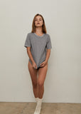Standard Fit Binding Neck T Shirt