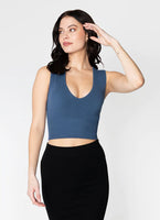 Bamboo Deep V Rib Top