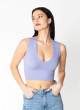 Bamboo Deep V Rib Top