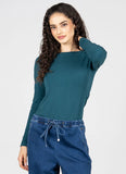 Bamboo Long Sleeve Crew Neck Top