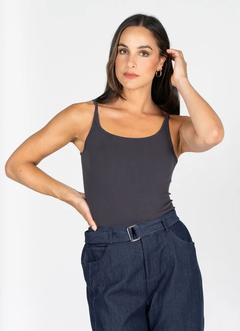 Bamboo Rib Low Cut Cami