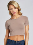 Bamboo Short Sleeve Crop Top