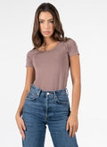 Bamboo Short Sleeve Scoop Neck Tee