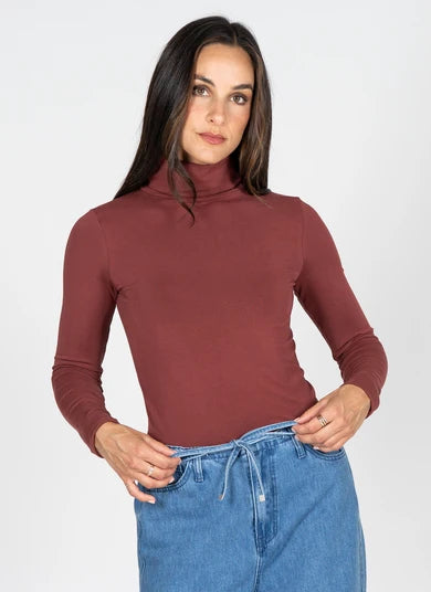 Bamboo Short Turtleneck