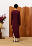 Valeraine Dress - Bordeaux