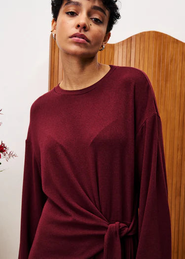 Valeraine Dress - Bordeaux