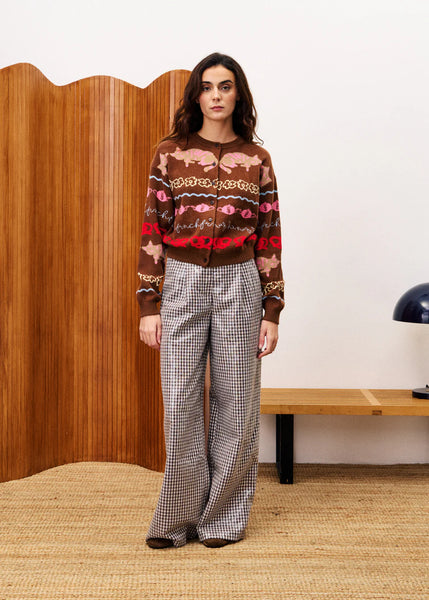 Abyssin Cardigan - Candy Brown