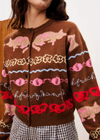 Abyssin Cardigan - Candy Brown