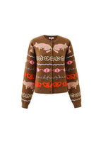Abyssin Cardigan - Candy Brown